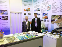 The display booth of CRISM «Prometey» was located in the topic zone «Arctic»